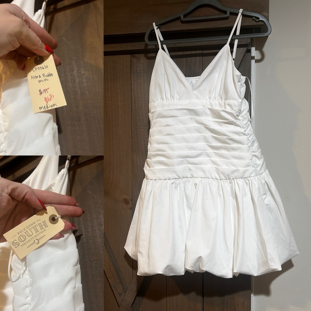 White Mini Dress by